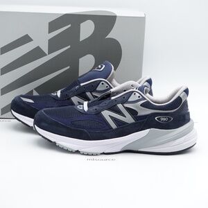 NEW Size 10 Men's New Balance 990V6 Sneakers M990NV6 Navy/White Made in USA